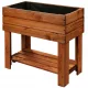  Plantbox-Blumentopf 80 cm x 40 x 78 cm, Holz, Braun- und Beigetöne