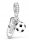  MD-Charms-Anhänger Fußballschuhe Sport S925