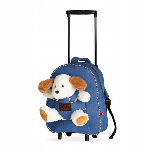  Perletti Kindergartenrucksack mit einem Fach für Jungen und Mädchen. Blautöne, mehrfarbig