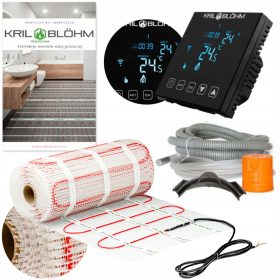  KRIL&BLOHM 5m2 Zwart T-2 Heizmatten-Set