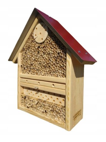  HOTEL für INSEKTEN, MAUERBIENEN, Blech! H = 42cm!