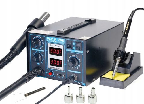 2in1 Lötkolben (Heißluft und Spitze) Hotair 60 W