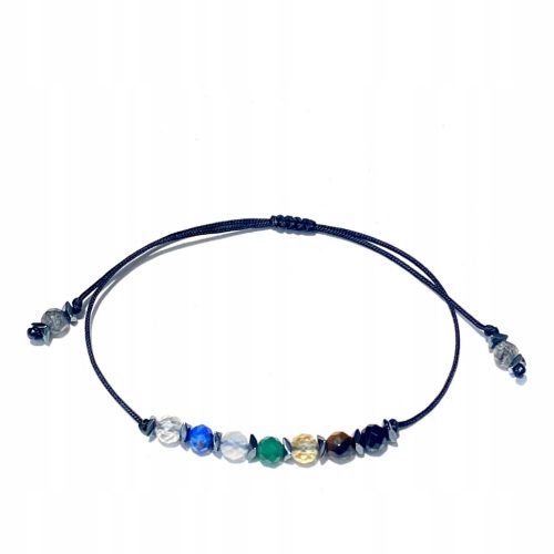  Armband mit 7 Chakra-Steinen Aventurin Turmalin
