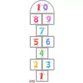  Animationsmattenbrett HOPSCHOOL GAME - 100x300 cm A