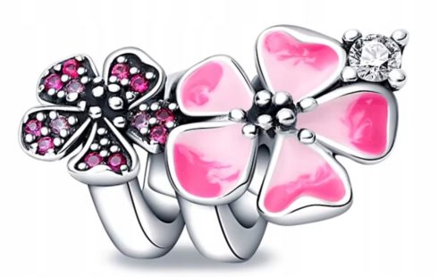  Pandora-Anhänger aus 925er Silber – Blumen