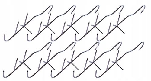 Räucherhaken - AlcoMax Dreifach-Räucherhaken zum Räuchern von Fisch, 3 mm, 19 cm