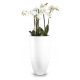 Töpfe und Pflanzgefäße für den Außenbereich und den Garten Polnix Blumentopf 62 cm x 32 x 62 cm Durchmesser 32 cm Fiberglas weiß
