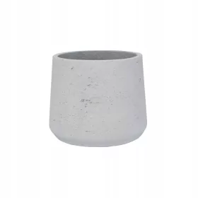  Töpfertöpfe 23 cm x 23 x 19 cm aus Keramik weiß