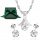  SILBER-SET DAMENSCHMUCK MIT ZIRKONIA ALS GESCHENK FÜR SIE AUS SILBER