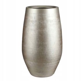    Edelman Blumentopf 29 cm x 29 x 50 cm, Keramik, Gelb- und Goldtöne