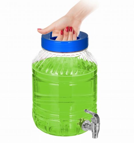 Lebensmittelbehälter Unzerbrechliches Glas mit Zapfhahn, 5 l, Limonadengetränke