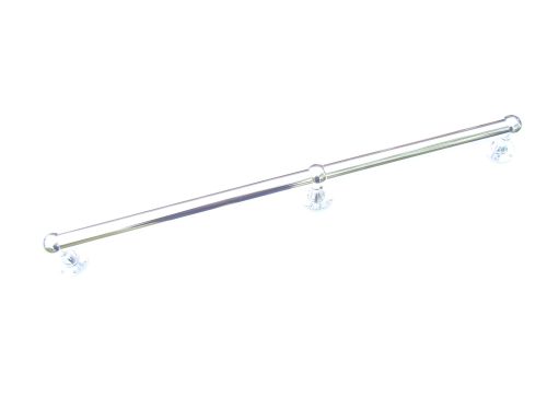 Verchromter Handlauf 2 m Treppengriff (2 x 1 m) K