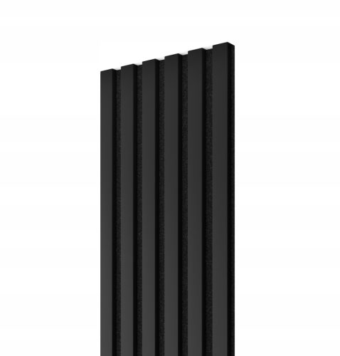 Zierlamellen Lamele3D 30x275 cm mattschwarz