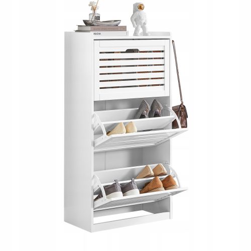  SoBuy Schuhschrank 55 x 112 x 30 cm weiß