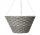  Dixiestore Blumentopf, 31 cm x 31 x 16 cm, Durchmesser 31 cm, Kunststoff in Grau- und Silbertönen