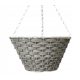  Dixiestore Blumentopf, 31 cm x 31 x 16 cm, Durchmesser 31 cm, Kunststoff in Grau- und Silbertönen