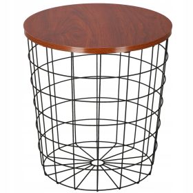    Springos Couchtisch Runder Couchtisch 42 x 42 x 45 cm schwarz