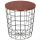  Springos Couchtisch Runder Couchtisch 42 x 42 x 45 cm schwarz