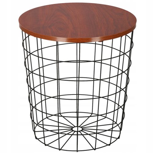  Springos Couchtisch Runder Couchtisch 42 x 42 x 45 cm schwarz