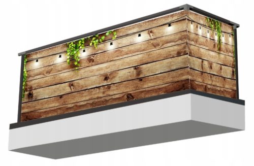  Balkonabdeckung Schutzdekoration für Holzbretter