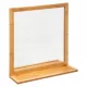  5fünf Simple Smart Wandspiegel, rechteckig, Holzrahmen, 475 x 513 mm