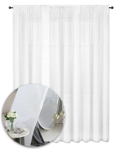  Klassischer Voile-Vorhang 400 cm x 230
