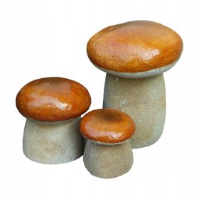  Gartensteine Pilze, 3er Set, Geschenk