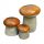  Gartensteine Pilze, 3er Set, Geschenk