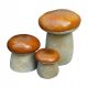  Gartensteine Pilze, 3er Set, Geschenk