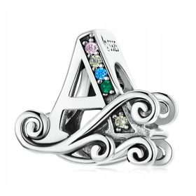 Charms BUCHSTABE BUCHSTABE A PAVE ORNAMENT s925