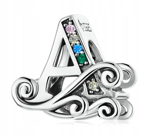  Charms BUCHSTABE BUCHSTABE A PAVE ORNAMENT s925