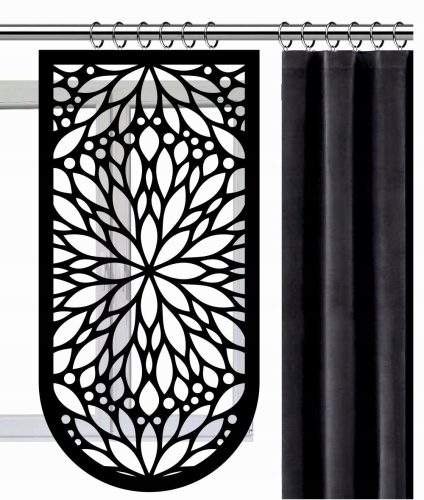 Vorhänge, Vorhänge bereit Firana-Panel aus Ekranowy-Polyester 50 cm x 120