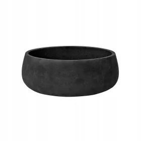  Töpfertöpfe 35 cm x 35 x 13 cm aus Keramik schwarz