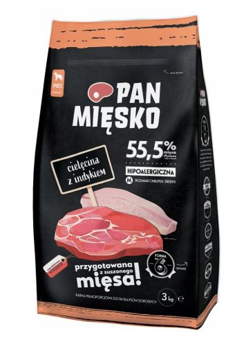  PAN FLEISCH Kalbfleisch mit Pute 3kg Chips XL