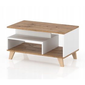    Concordia SCANDI rechteckiger Couchtisch 90 x 51 x 57 cm Wotan-Eiche