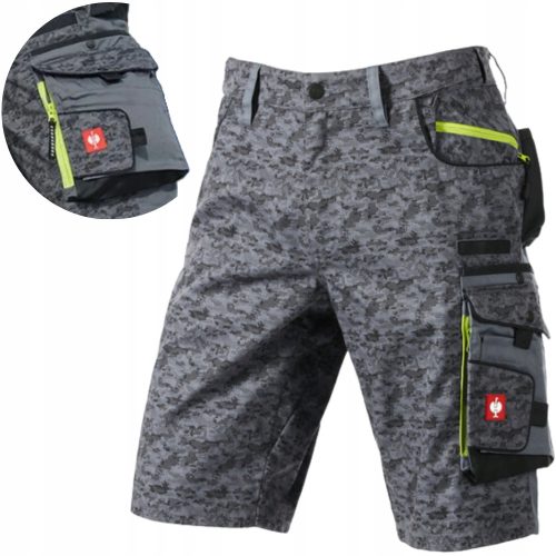 Kurze Arbeitshose von Engelbert Strauss Sommer-Arbeitsshorts Pixel-Shorts 95620 r