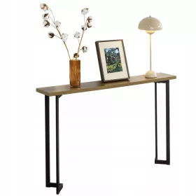    SoBuy Konsolentisch aus dunkler Buche, matt, 20 x 75 x 120 cm