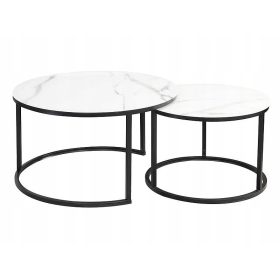  Signal ATLANTA Rundbank 80 x 80 x 45 cm weiß