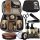  Ein Set aus Beard Bross-Kosmetik- und Bartpflegewerkzeugen + Kosmetiktasche