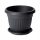  Prosperplast Blumentopf 40 cm x 40 x 31,5 cm Durchmesser 40 cm Kunststoff schwarz