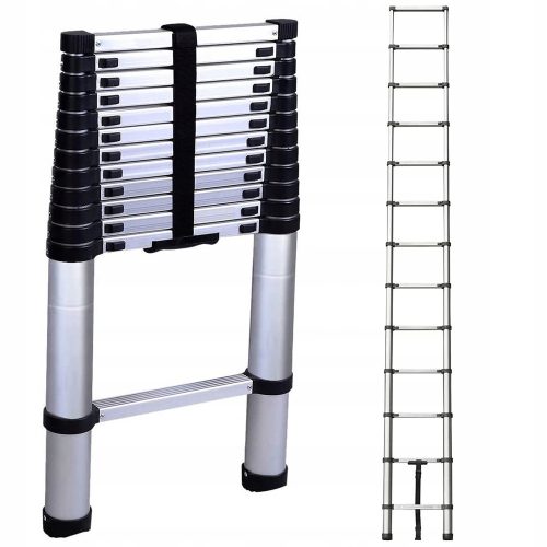 DayPlus Leiter 3,8 m Stahl 13 bis 150 kg