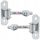 VERSCHRAUBTES, VERSTELLBARES TORSCHARNIER, M12, SCHLÜRFE, 2 ST