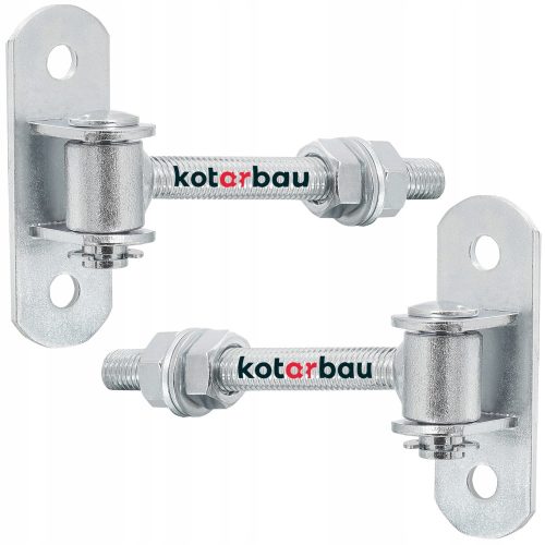 VERSCHRAUBTES, VERSTELLBARES TORSCHARNIER, M12, SCHLÜRFE, 2 ST
