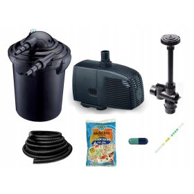  FILTER 4000L + UV-C-LAMPE 7W + PUMPE 3000l/h + SCHLAUCH
