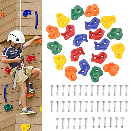 Spielplätze im Garten Klettersteine Griffe 12 + Schrauben