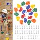 Spielplätze im Garten Klettersteine Griffe 12 + Schrauben