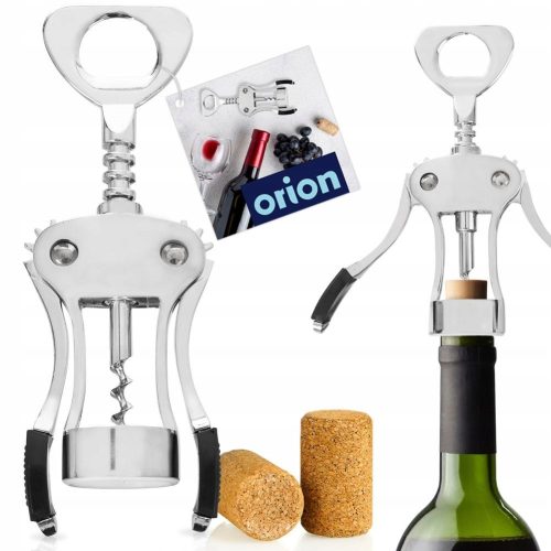 Öffner und Korkenzieher Orion Tonga Korkenzieher, Silber