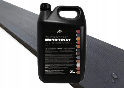 Imprägniermittel Holzfarbe M&M Anthrazit 5l