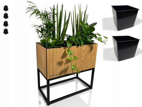 BLUMENSTÄNDER AUS HOLZ Blumenständer 40 cm Metall k1-d-4040