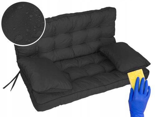  Hobbygarden Kissen 109 x 120 x 8 schwarz